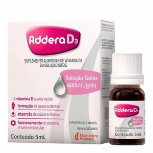 Addera D3 600UI Gotas 5ml
