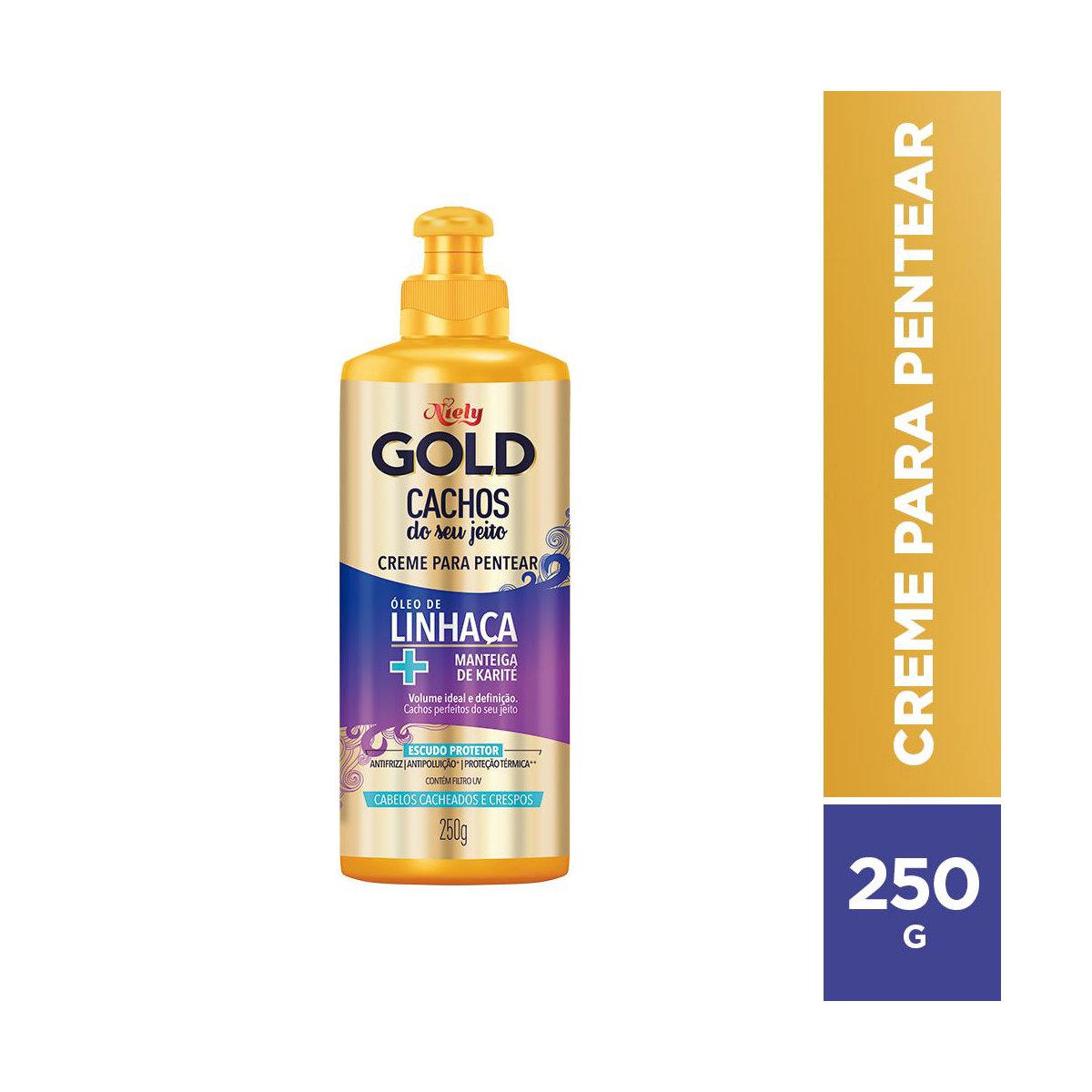 Creme para Pentear Niely Gold Cachos do Seu Jeito 250g - Drogarias Pacheco