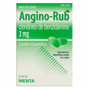 Angino Rub Pastilhas Menta 16 Unidades