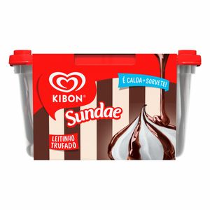 Sorvete Kibon Sundae de Leite Trufado 1,4L