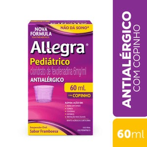 Allegra Pediátrico 6mg/ml Frasco 60ml+Dosador