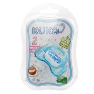 Chupeta Kuka Color Ortodôntica Tamanho 2 Azul