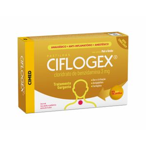 Ciflogex Pastilha Sabor Mel - Limão 12 Unidades