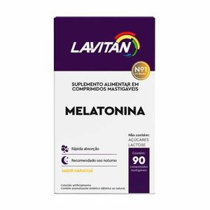 Melatonina Lavitan Sabor Maracujá 0,21mg com 90comprimidos