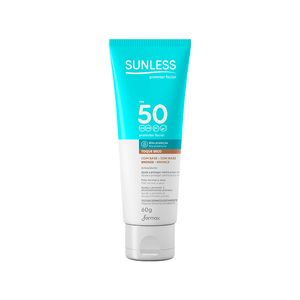 Protetor Solar Facial Sunless Bege Médio FPS50 60g