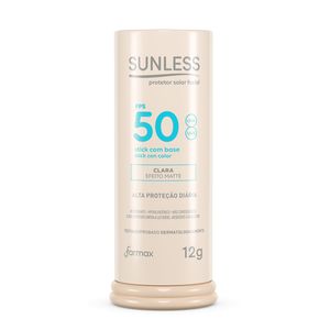 Protetor Solar Facial Sunless Stick FPS50 com Base Clara 12g