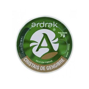 Cristais De Gengibre Ardrak Limão e Sal 12g