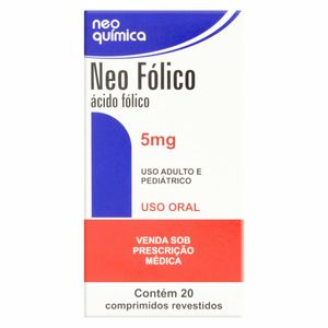 Neo Fólico 5mg 20 Comprimidos