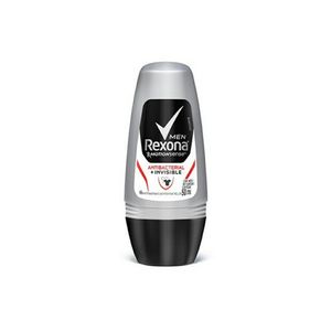 Desodorante Roll On Rexona Masculino Antibacterial Invisible 50ml