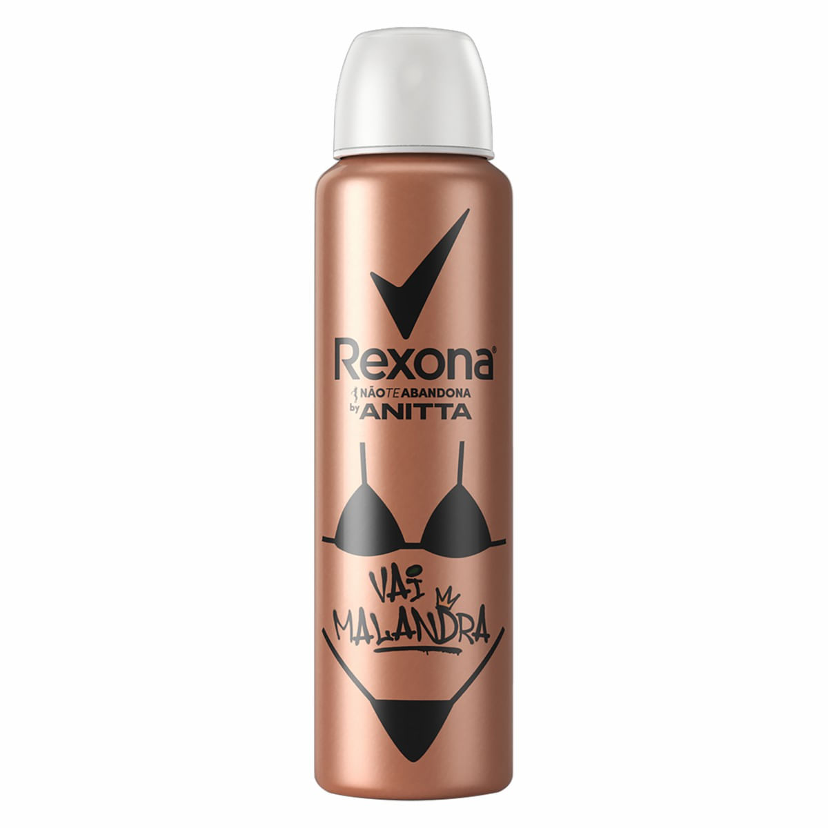 DESODORANTE REXONA ANITTA VAI MALANDRA FEMININO AEROSSOL 150ML - REXONA