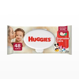 Toalhas Umedecidas Huggies Supreme Vermelha Care 48 Unidades