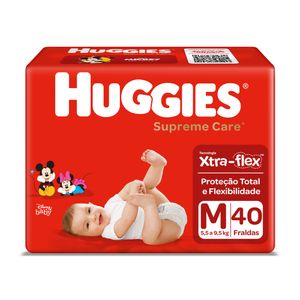 Fralda Huggies Supreme Care Mega Tamanho M 40 Unidades