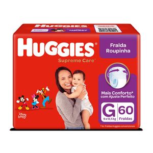 Fralda Huggies Supreme Care Roupinha Hiper Tamanho G 60 Unidades