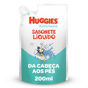Sabonete Liquido Huggies Turma Da Mônica Suave Refil 200Ml