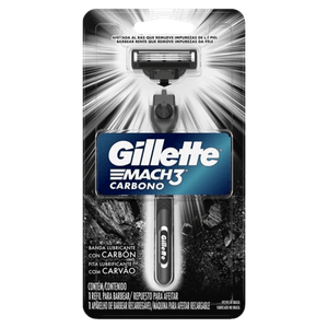 Barbeador Gillette Mach3 Carbono 1 Unidade