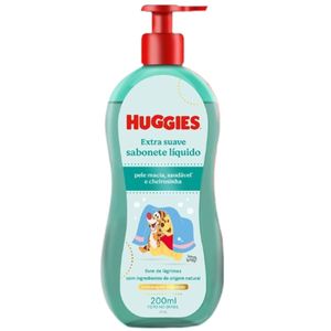 Sabonete Líquido Huggies Turma da Mônica Infantil Extra Suave 200ml