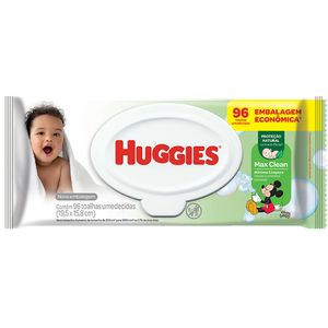 Toalhas Umedecidas Huggies Turma da Mônica Jumbo Verde 96 Unidades