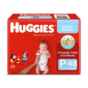 Fralda Huggies Supreme Care Mega Tamanho P 48 Unidades