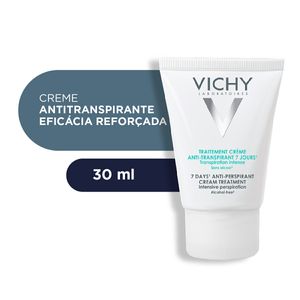 Desodorante Creme Vichy Tratamento Antitranspirante 7 Dias 30ml
