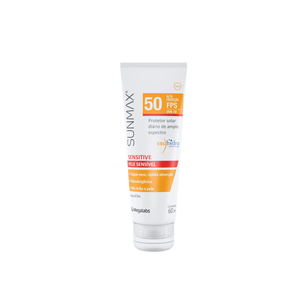 Protetor Solar Facial Sunmax Sensitive FPS50 Com 60ml