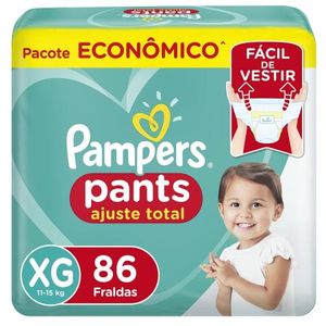 Fralda Pampers Pants Ajuste Total XG- 86 Unidades