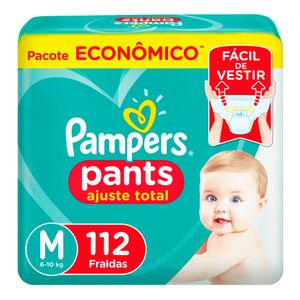 Fralda Pampers Pants Ajuste Total Max Economica 112 Unidades