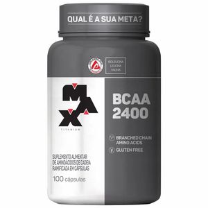 Bcaa 2400 Max Titanium com 100 Cápsulas