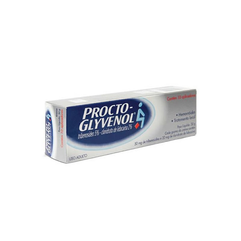 Proctol Glyvenol Creme 30g Com 10 Aplicadoresdrogaria Globo Drogaria Globo