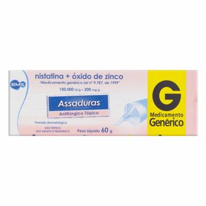 Nistatina+Oxido Zinco Genérico EMS Pomada 60g