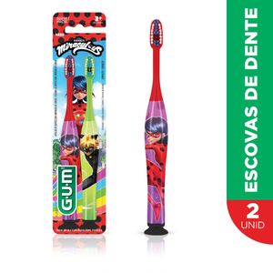 Escova Dental Infantil Miraculous Manual 2 Unidades