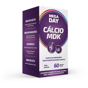 Mega Day Cálcio Mdk2 60 Cápsulas