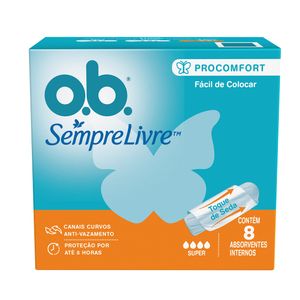 Absorvente O.B Interno Super Procomfort 8 Unidades