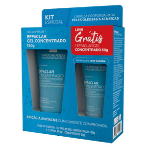 Kit Effaclar Sabonete Concentrado 70g+Gel Concentrado 50g Grátis