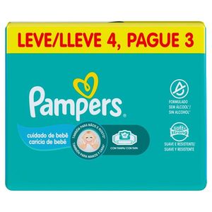 Lenço Umedecido Pampers Cheirinho Leve 4 Pague 3