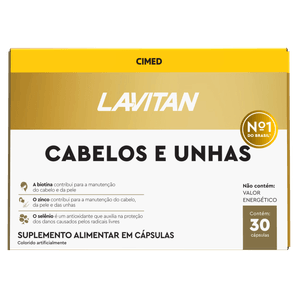 Lavitan Cabelos e Unhas 30 Comprimidos