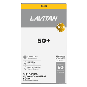 Suplemento Vitamínico-Mineral Lavitan Sênior 50+ 60 Comprimidos