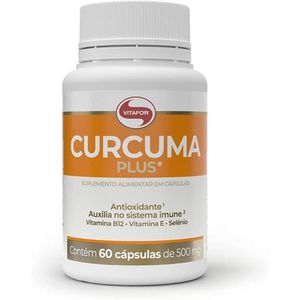 Suplemento Alimentar Curcuma Plus Vitafor 500mg 60 Cápsulas