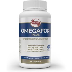 Suplemento Alimentar Omegafor Plus Vitafor 1000mg 120 Cápsulas