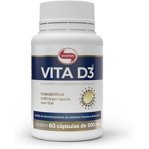 Vita D3 + Vit. C + Zinco Vitafor 1000mg 60 Cápsulas