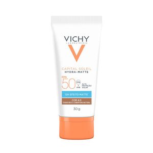 Protetor Solar Facial Vichy Hydra-Matte FPS 50 Cor 4.0 30g