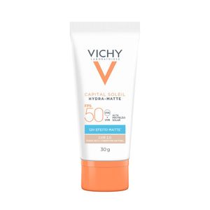 Protetor Solar Facial Vichy Hydra-Matte Fps 50 Cor 2.0 30g