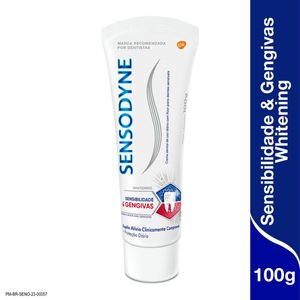 Creme Dental Sensodyne Sensibilidade Gengivas Whitening 100G