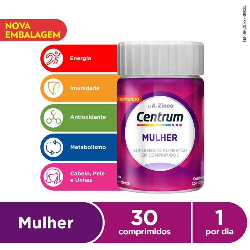Polivitaminico-Centrum-Essentials-Mulher-de-A-a-Zinco-30-Comprimidos