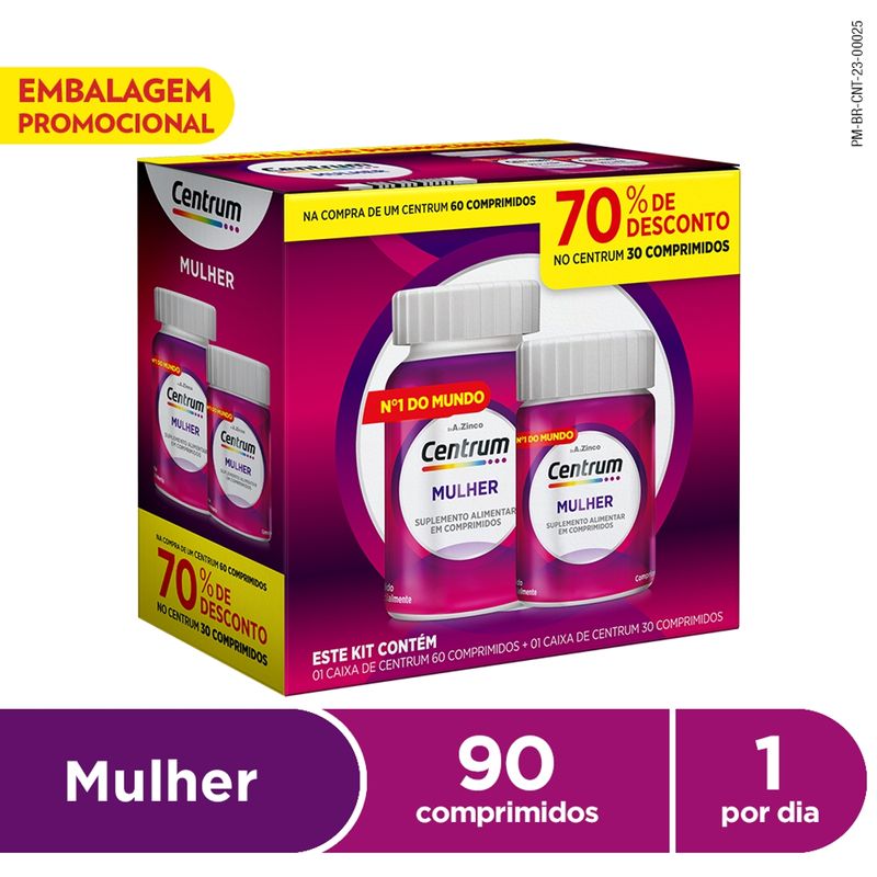 Kit-Centrum-Mulher-60-Comprimidos-30-Comprimidos-com-70--Desconto