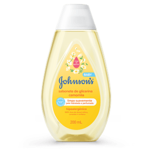 Sabonete Líquido de Glicerina Camomila Johnson s Baby Cabeça aos Pés 200ml