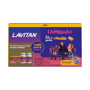 Kit Lavitan Familhão AZ Mulher 60 Comprimidos+Cabelos e Unhas 30 Cápsulas