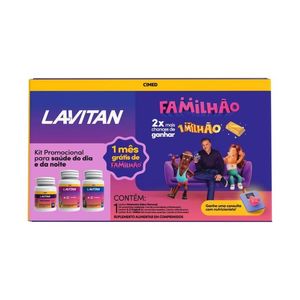 Kit Lavitan Familhão AZ Mulher 60 Comprimidos+Melatonina Comprimidos