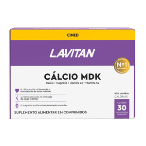 Cálcio Lavitan MDK 30 Comprimidos