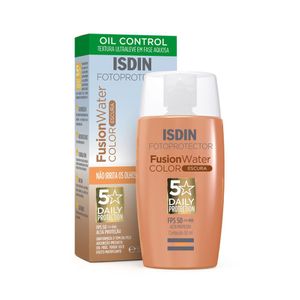 Protetor Solar Facial Isdin Fusion Water Color Escura FPS50 50ml