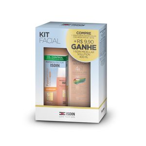 Kit Protetor Solar Isdin Fusion Walter Cor Média 50ml+Micellar Solution 400ml